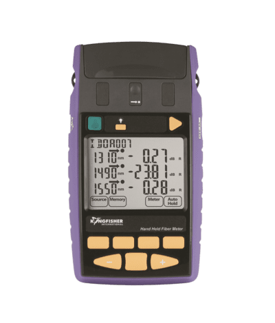 Toutes les fonctions du KI 9600 avec, en plus : - 24 longueurs d'onde calibrées inclus CWDM. - Localisateur de défauts. - Stockage des résultats. - Adapté aux réseaux PON/ FTTH.