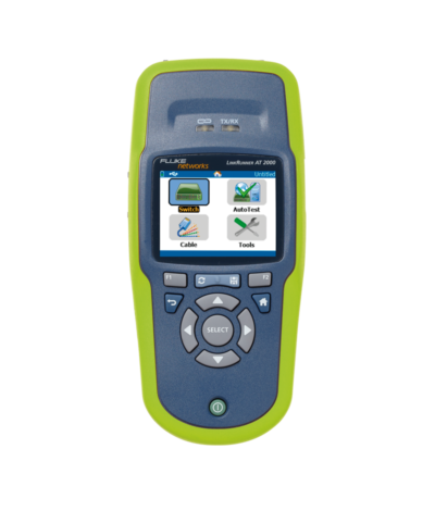 Le LinkRunner AT est un outil de premier niveau dédié au dépannage et à la validation des réseaux filaires cuivre et/ou optique.