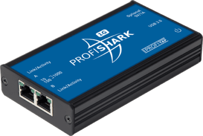 Le ProfiShark 1G est système portable plug and play dédié au monitoring Gigabit Ethernet in-line. Il facilite la capture du trafic sur le terrain et le troobleshooting. Il équivaut à un tap d'agrégation 10/100/1000 et à 2 NICs (cartes réseau) 1 Gbps.
