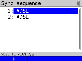 Pour détecter la technologie il va d’abord faire un test en VDSL puis en ADSL. A vous de choisir quelle technologie vous vouler tester en premier.