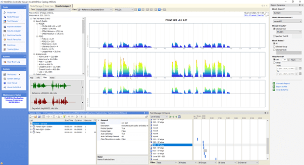 MultiDSLa est la solution de mesure de la performance de l’audio et de la voix. Initialement proposé aux laboratoires telecom La solution a evolué pour afin de permettre le monitoring des Services Voix tesls que SIP trunk, Call Server, SBC, IVR (interactive voice recorder) via le test actif. 