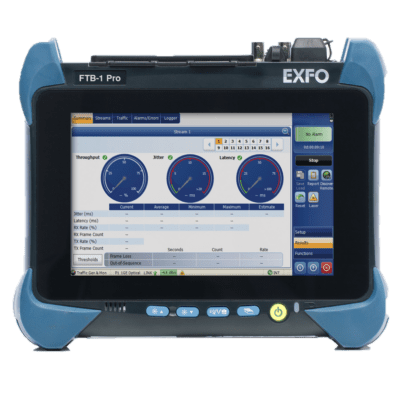 Plateforme de test multifonctionnelle, rapide et performante, conçue pour les techniciens de terrain. EXFO